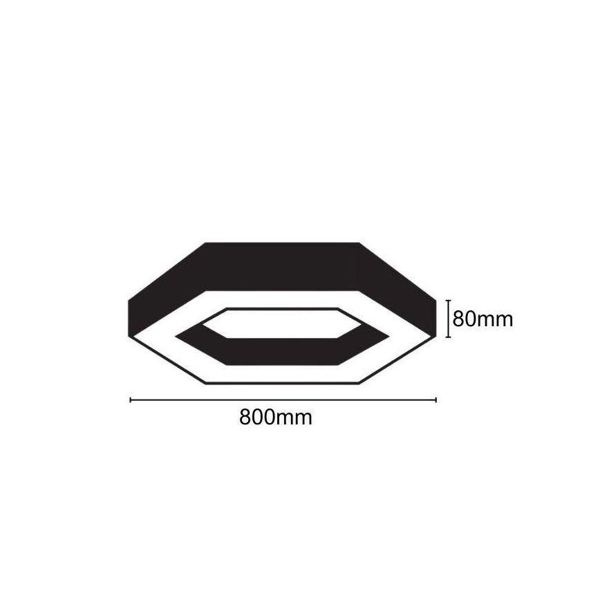LED Ceiling light LED/40W/230V 4000K d. 80 cm