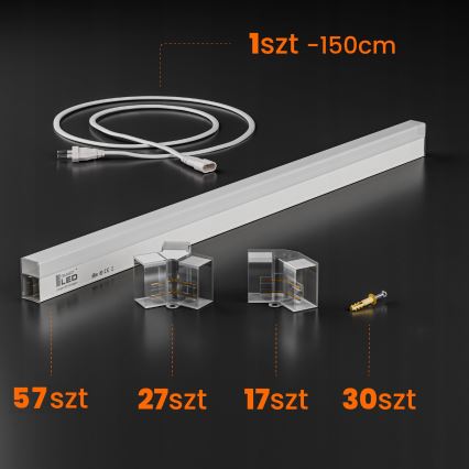 HEXAGON LED Ceiling Light/456W/85-265V 6500K 522x298 cm CRI 90 IP54 white