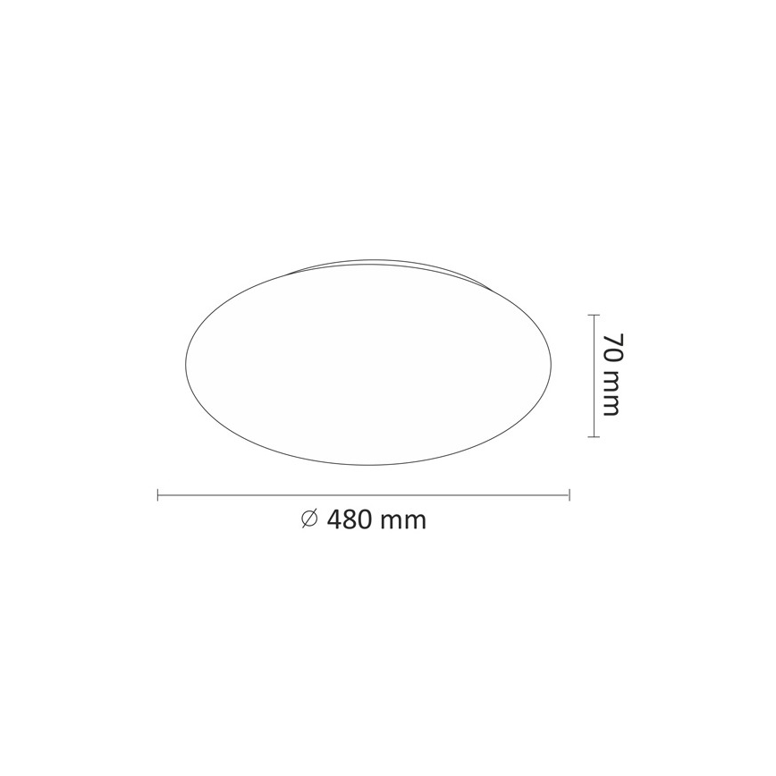 LED Ceiling light LED/45W/230V 3000K/4000K/6400K d. 48 cm white