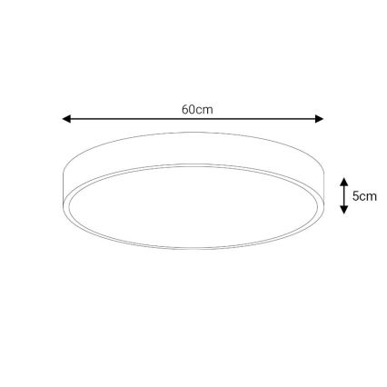 LED Ceiling light LED/60W/230V 4000K d. 60 cm white