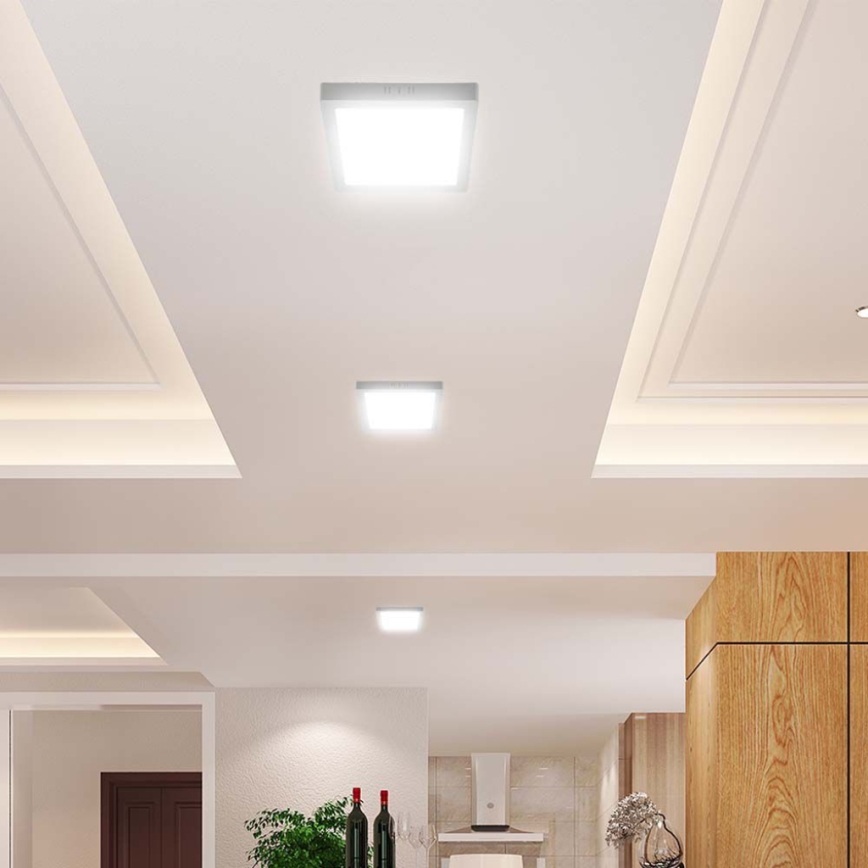 LED Ceiling light LED/6W/230V 3000K 12x12 cm white