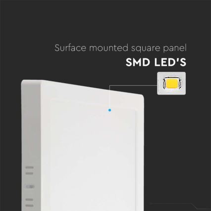 LED Ceiling light LED/6W/230V 3000K 12x12 cm white
