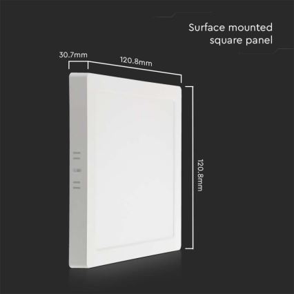 LED Ceiling light LED/6W/230V 3000K 12x12 cm white