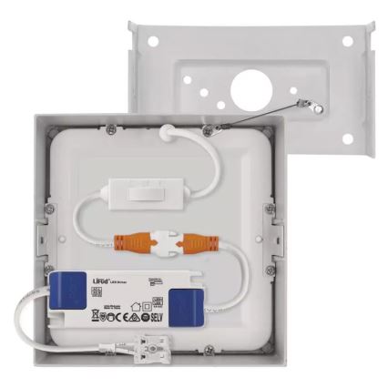 LED Ceiling light NEXXO LED/7,6W/230V 3000/3500/4000K 12x12 cm white