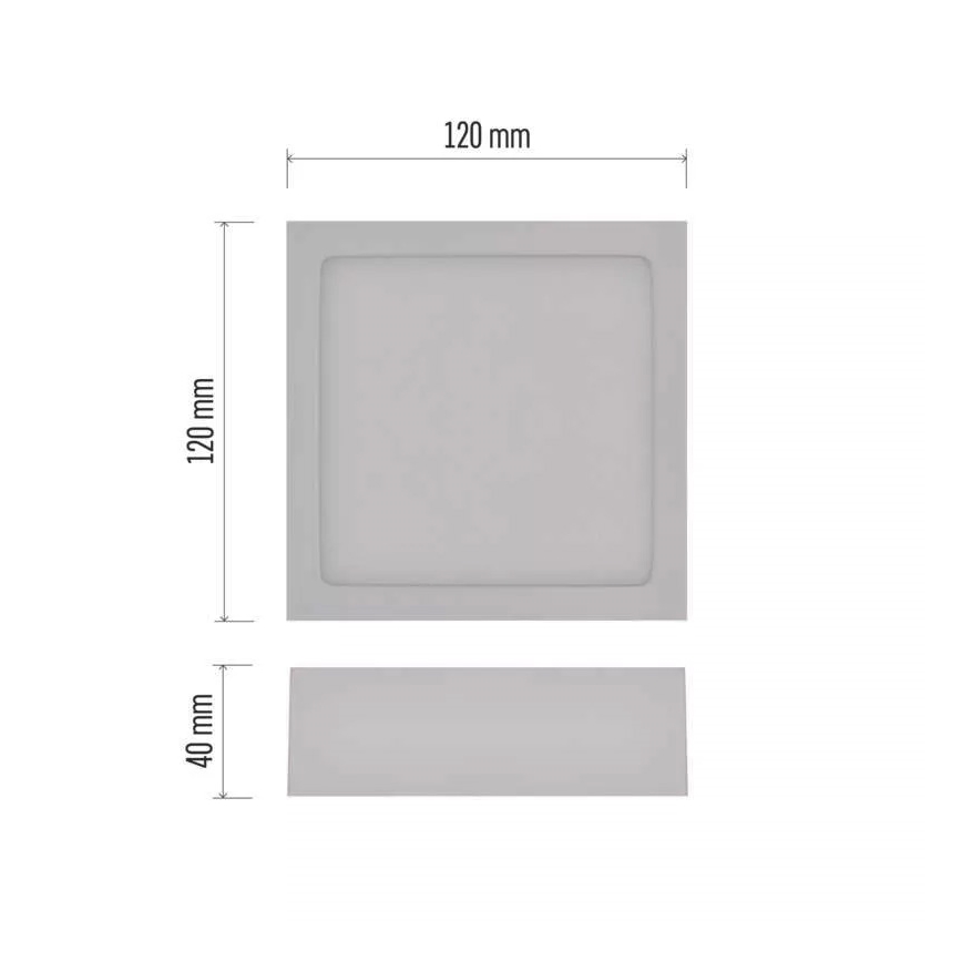 LED Ceiling light NEXXO LED/7,6W/230V 3000/3500/4000K 12x12 cm white