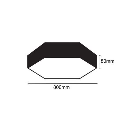 LED Ceiling light LED/70W/230V 4000K d. 80 cm
