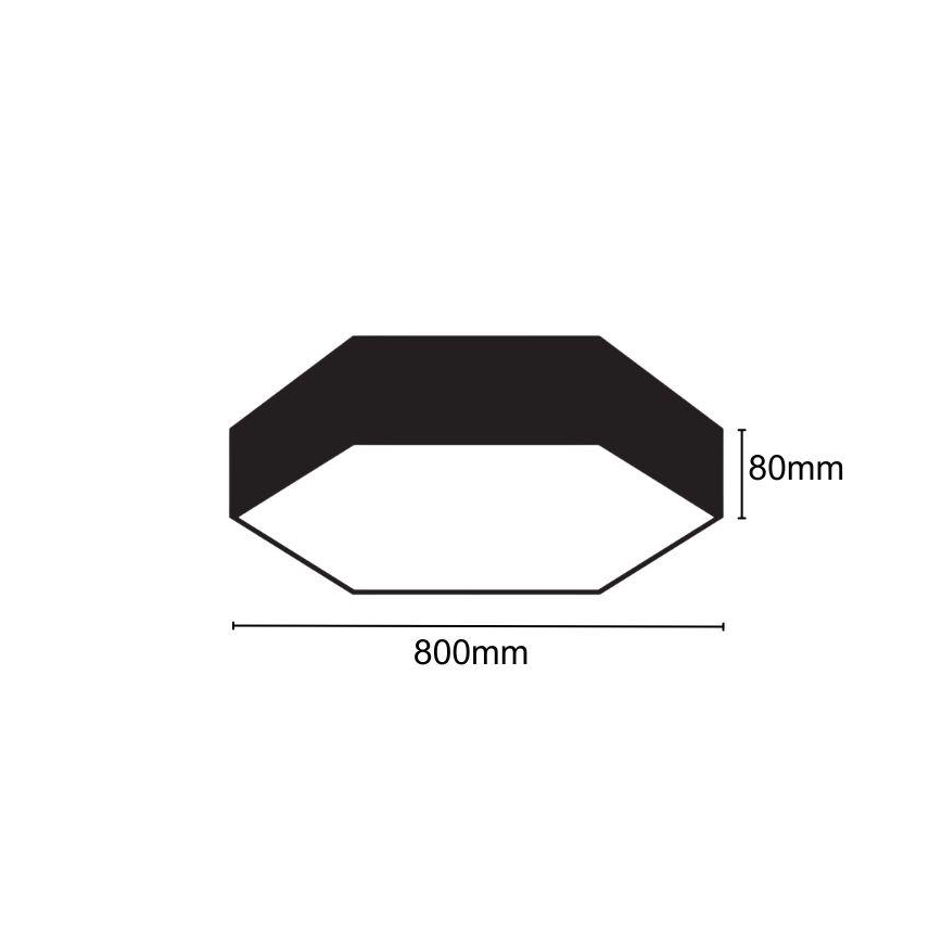 LED Ceiling light LED/70W/230V 4000K d. 80 cm