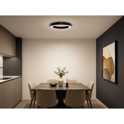 LED Ceiling Light LED/80W/230V 3000/4000/6500K Ø 80 cm, Black