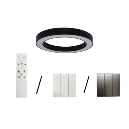 LED Ceiling Light LED/80W/230V 3000/4000/6500K Ø 80 cm, Black