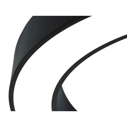 LED Ceiling Light LED/80W/230V 3000/4000/6500K Ø 80 cm, Black