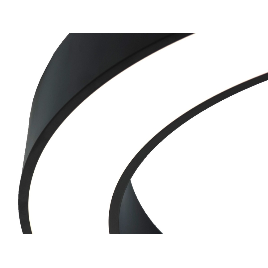 LED Ceiling Light LED/80W/230V 3000/4000/6500K Ø 80 cm, Black