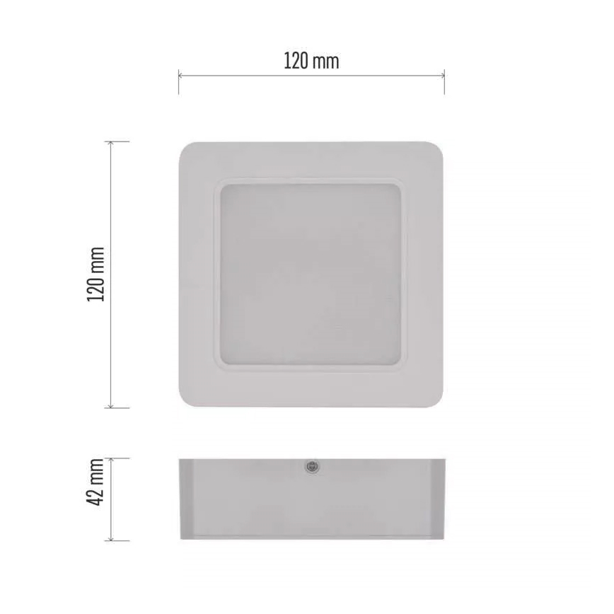LED Ceiling light LED/9W/230V 12x12 cm white