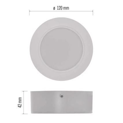LED Ceiling light LED/9W/230V d. 12 cm white