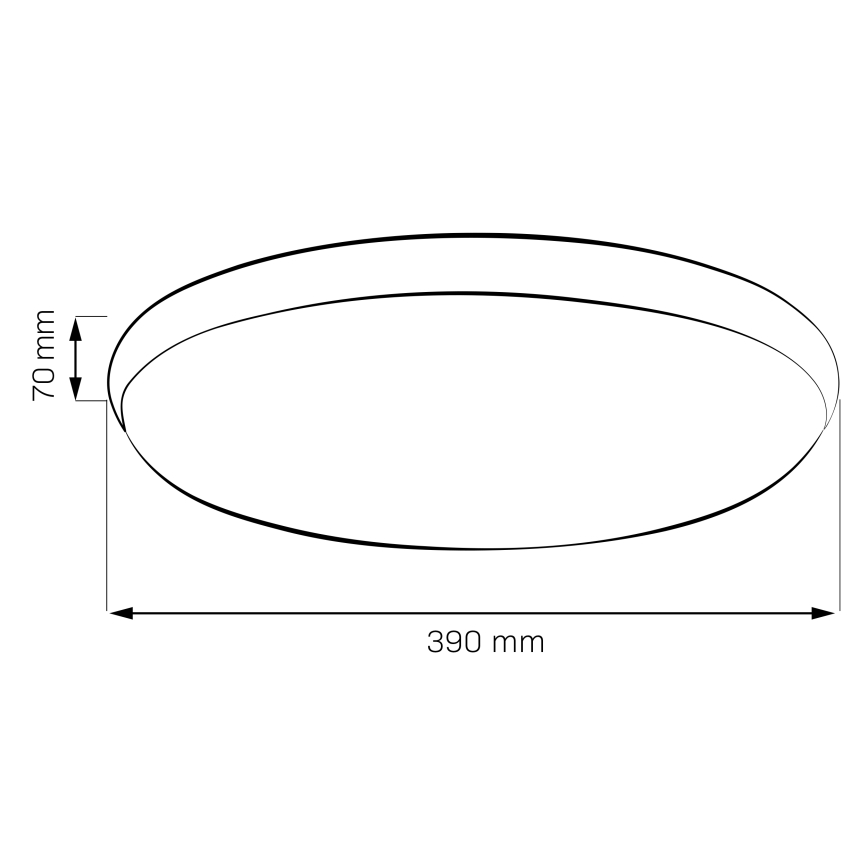 LED Ceiling Light LIBRA LED/24W/230V 4000K Ø 39 cm Polished Chrome