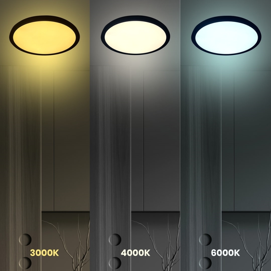 LED Ceiling light MAQ LED/32W/230V 3000/4000/6500K IP40 black