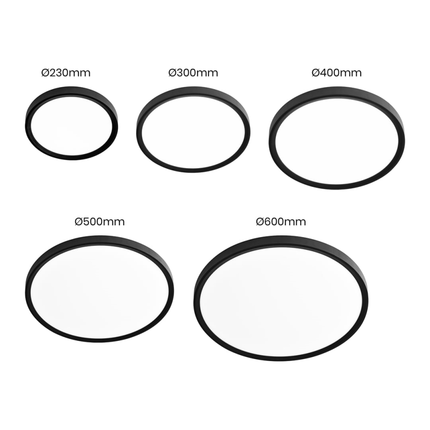 LED Ceiling light MAQ LED/32W/230V 3000/4000/6500K IP40 black