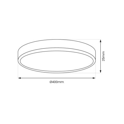 LED Ceiling light MAQ LED/32W/230V 3000/4000/6500K IP40 black