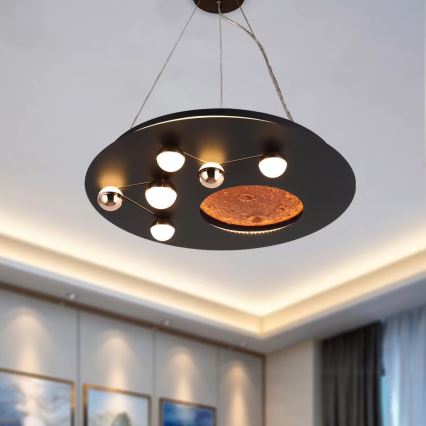 LED Ceiling Light MARS LED/48W/230V 3000K black