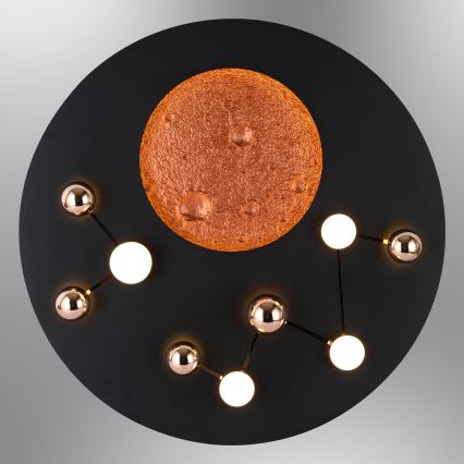 LED Ceiling Light MARS LED/58W/230V 3000K Black