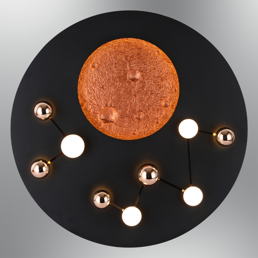 LED Ceiling Light MARS LED/58W/230V 3000K Black