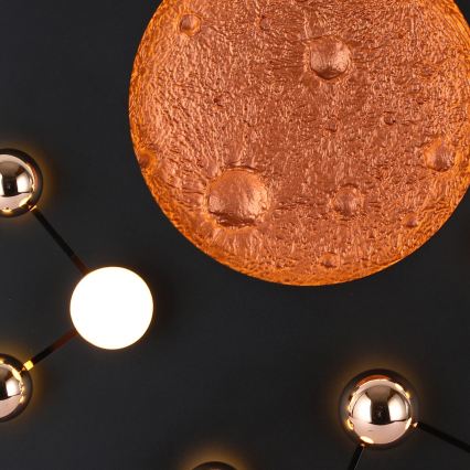 LED Ceiling Light MARS LED/58W/230V 3000K Black