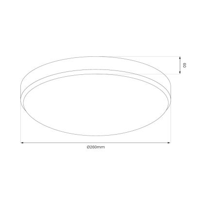 LED Ceiling Light MAYA LED/10W/230V Ø26 cm Polished Chrome