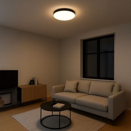 LED Ceiling Light MAYA LED/36W/230V Ø 50 cm Black