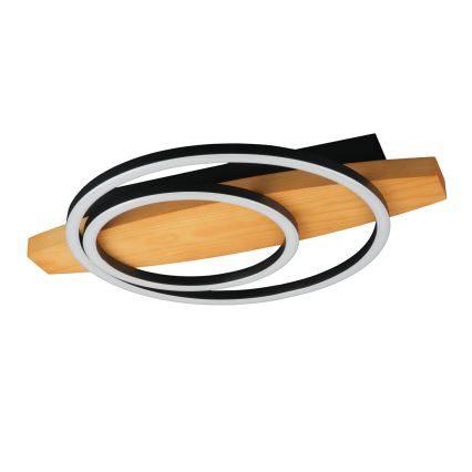 LED Ceiling Light MELISA LED/28W/230V 30x40 cm Pine