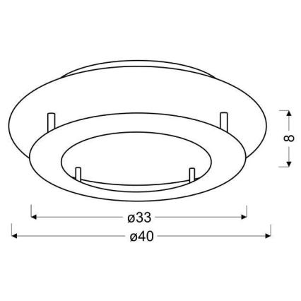 LED Ceiling light MERLE LED/18W/230V