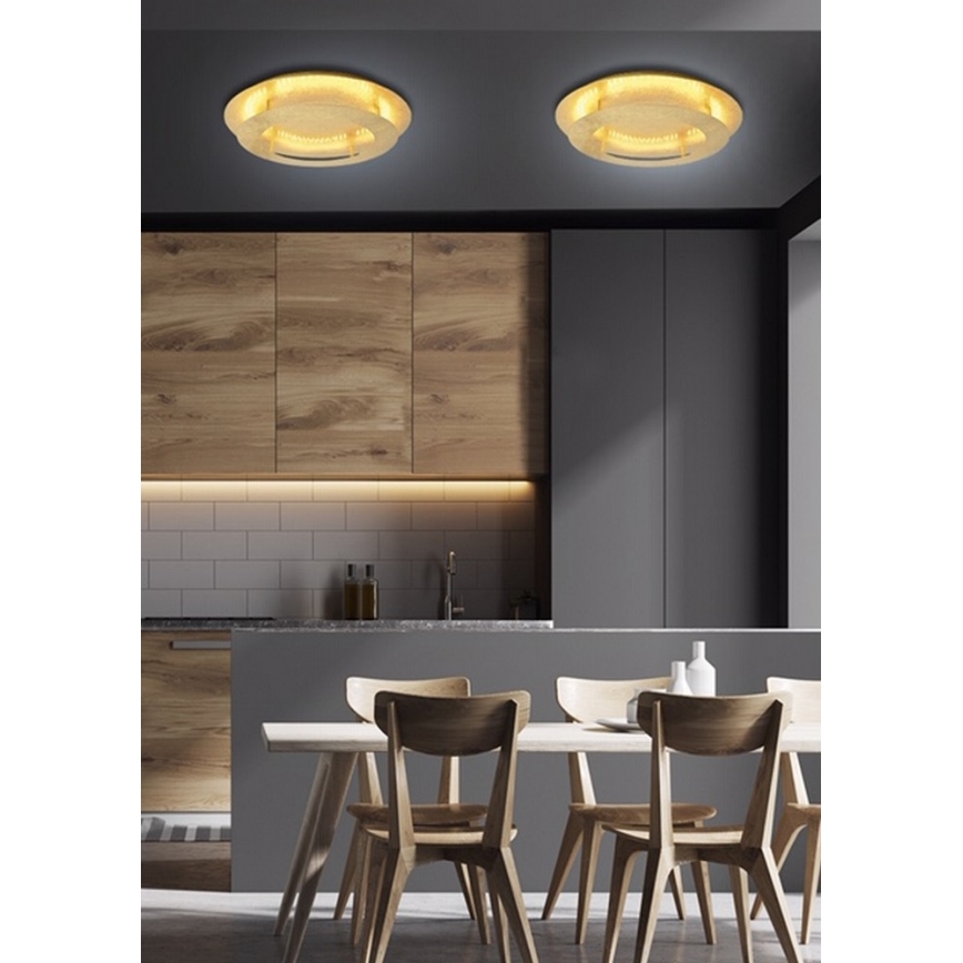 LED Ceiling light MERPLE LED/18W/230V golden