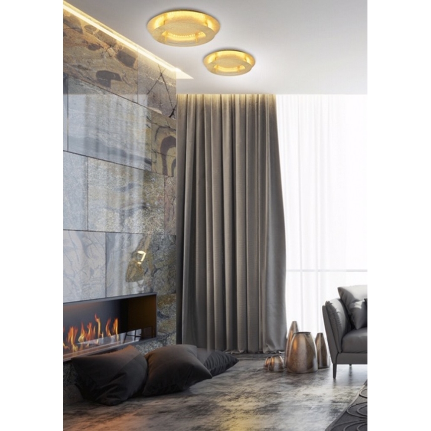 LED Ceiling light MERPLE LED/18W/230V golden