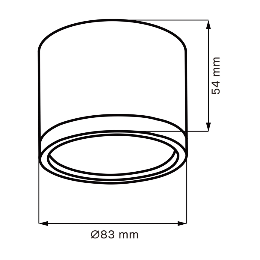 LED Ceiling light MIRELLA 1xGX53/6W/230V black/gold