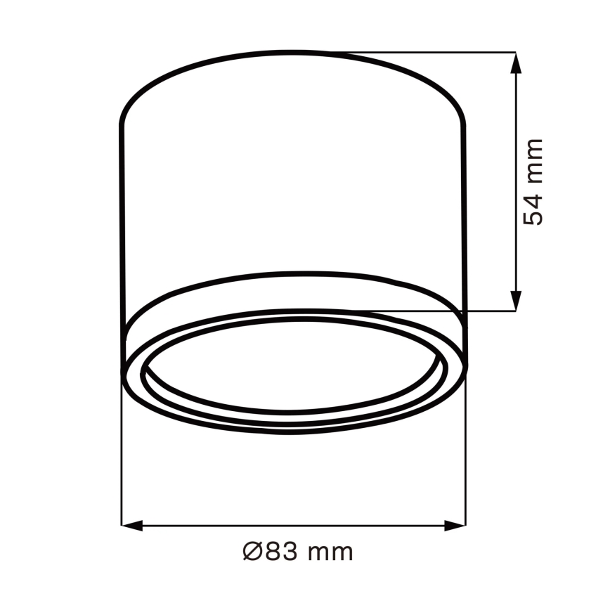 LED Ceiling light MIRELLA 1xGX53/6W/230V matte chrome