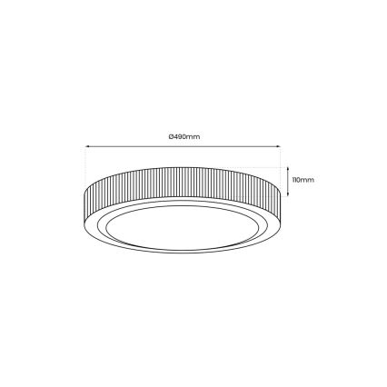 LED Ceiling light MIRI LED/34W/230V d. 49 cm