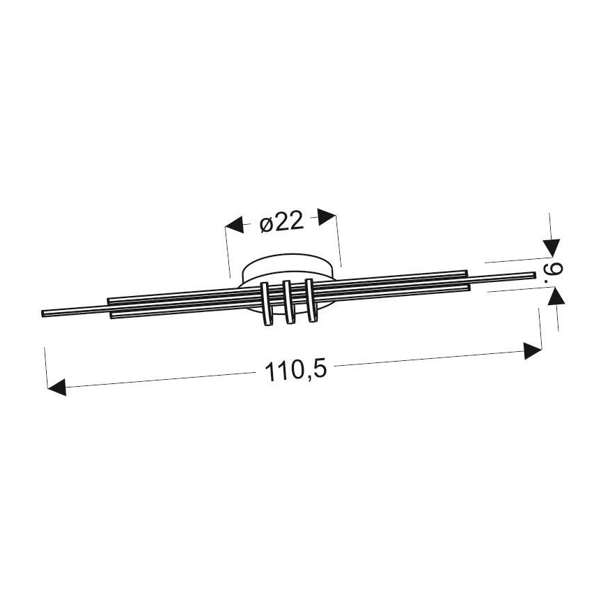 LED Ceiling light NAKSOS LED/40W/230V