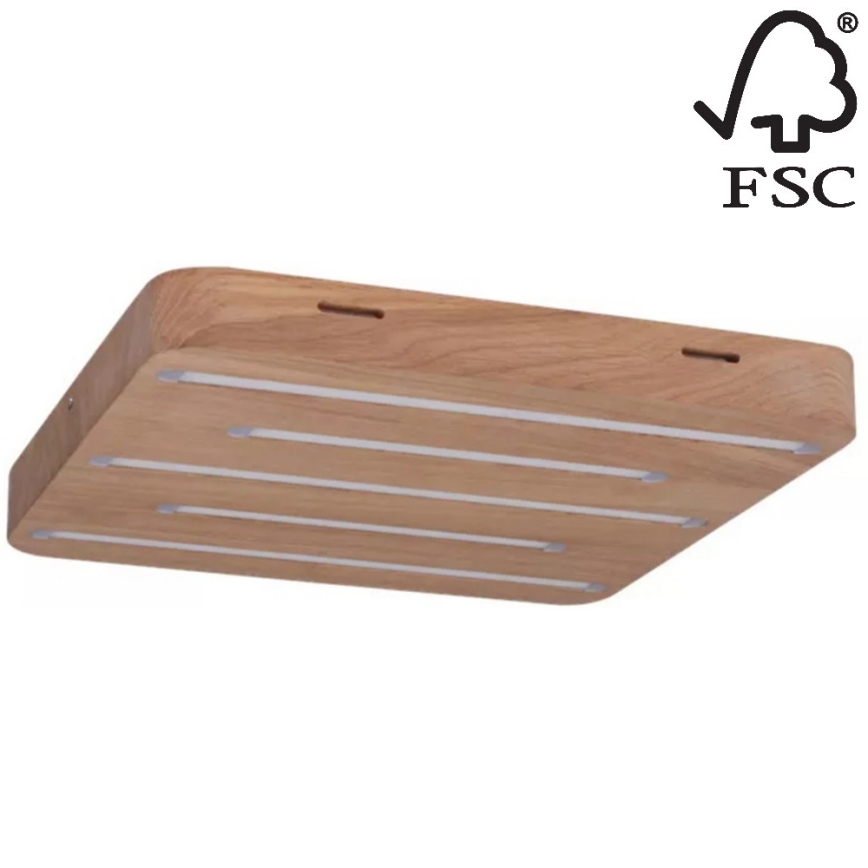 LED Ceiling light NEELE 5xLED/3.9W/230V oak - FSC certified