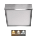 LED Ceiling light NEXXO LED/12,5W/230V 3000/3500/4000K 17x17 cm shiny chrome
