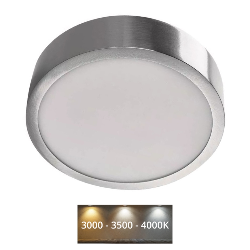 LED Ceiling light NEXXO LED/12,5W/230V 3000/3500/4000K d. 17 cm matte chrome