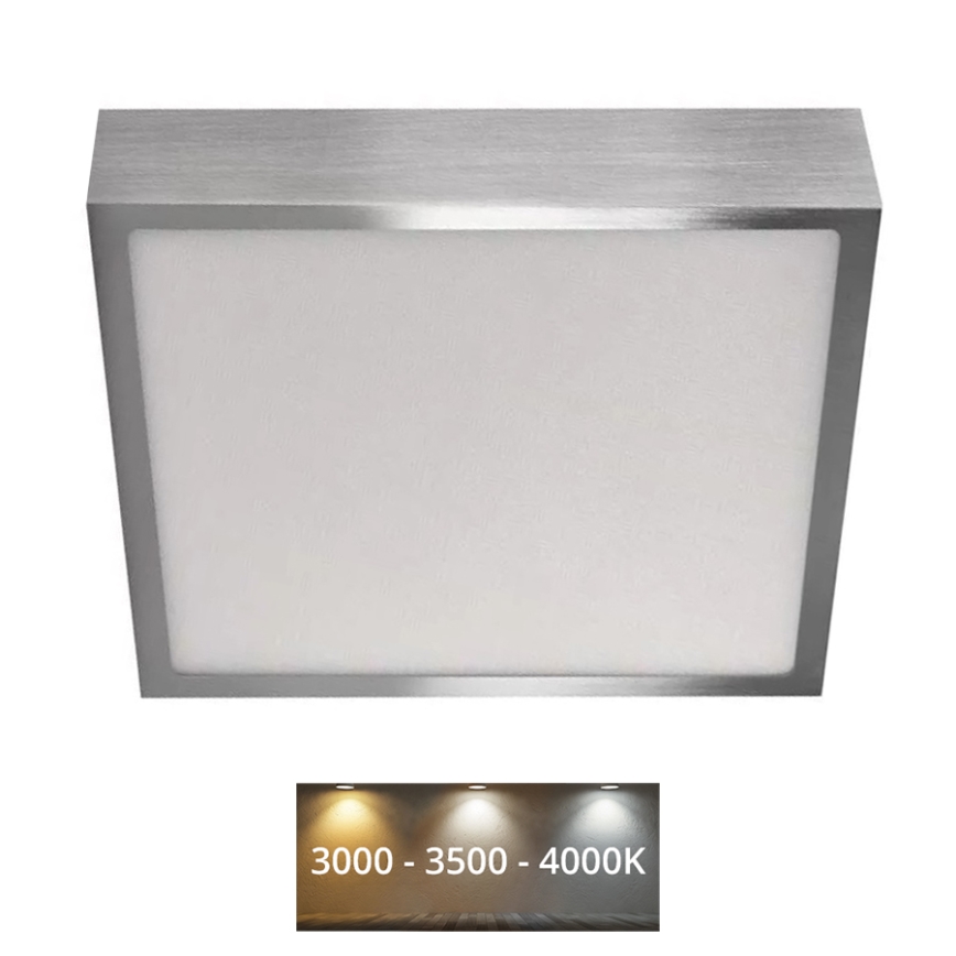 LED Ceiling light NEXXO LED/21W/230 3000/3500/4000K 22,5x22,5 cm matte chrome