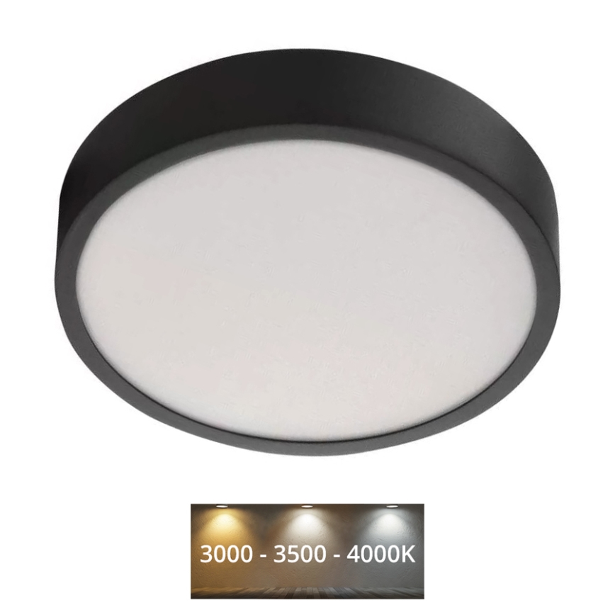 LED Ceiling light NEXXO LED/21W/230V 3000/3500/4000K d. 22,5 cm black