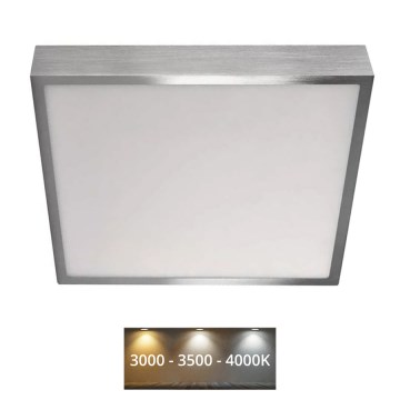 LED Ceiling light NEXXO LED/28,5W/230V 3000/3500/4000K 30x30 cm matte chrome