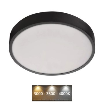 LED Ceiling light NEXXO LED/28,5W/230V 3000/3500/4000K d. 30 cm black