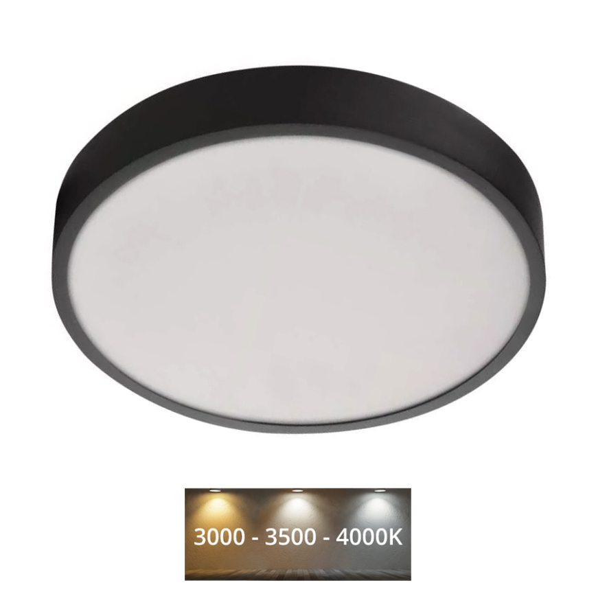 LED Ceiling light NEXXO LED/28,5W/230V 3000/3500/4000K d. 30 cm black