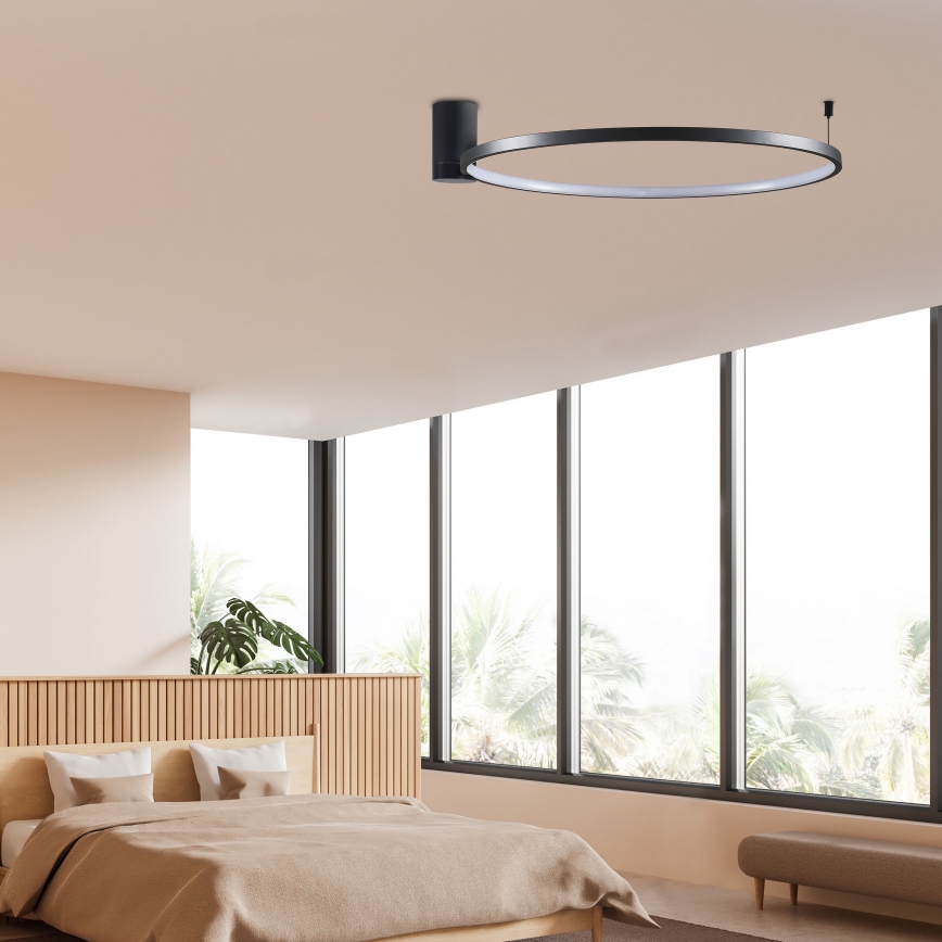 LED Ceiling light NOEMI LED/20W/230V 4000K d. 50 cm black