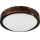 LED Ceiling Light OAK SLIM LED/20W/230V 4000K Ø 27 cm Oak/Dark Brown
