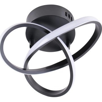 LED Ceiling Light OSKAR LED/15W/230V dia. 25 cm Black