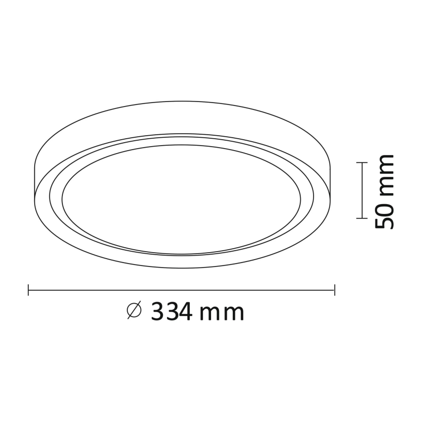 LED Ceiling light PERSE LED/15W/230V black
