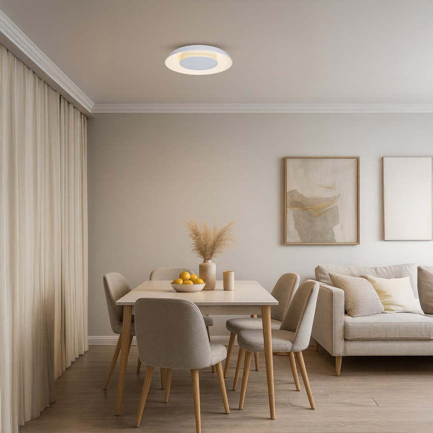 LED Ceiling Light PIATTINO LED/30W/230V 3000/4000/6000K diam. 40 cm white
