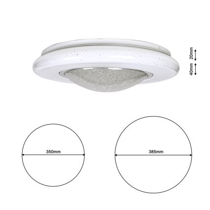 LED ceiling light QUASAR LED/24W/230V