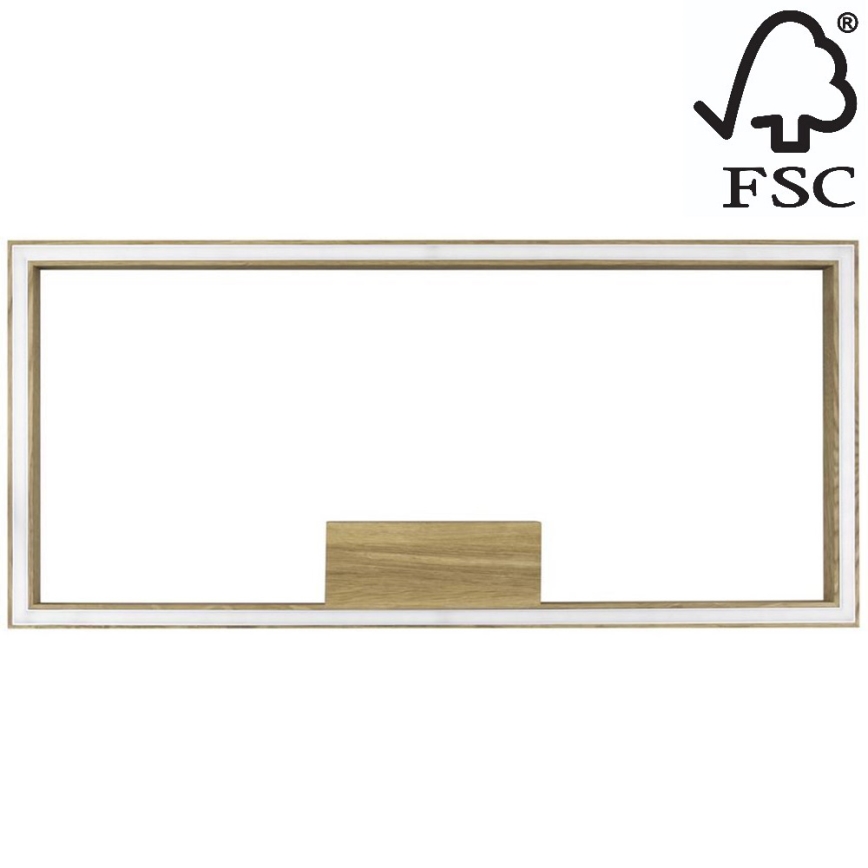 LED Ceiling light RAMME LED/34W/230V matte oak - FSC certified